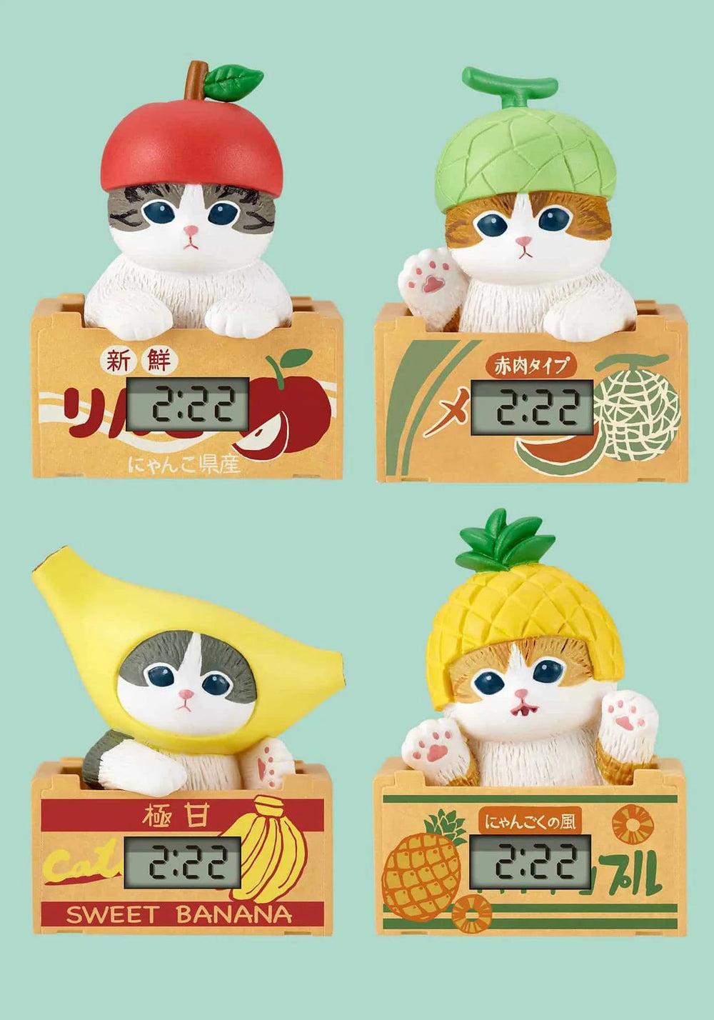 Kitan Club Mofusand Desk Clock Blind Box (Fruits) 奇谭俱乐部猫福珊迪桌面时钟盲盒（水果）