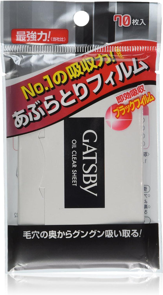 
                      
                        GATSBY Mandom Gatsby Facial Oil Blotting Film 杰士派特强清爽粉末吸油纸黑炭控油 70pcs
                      
                    