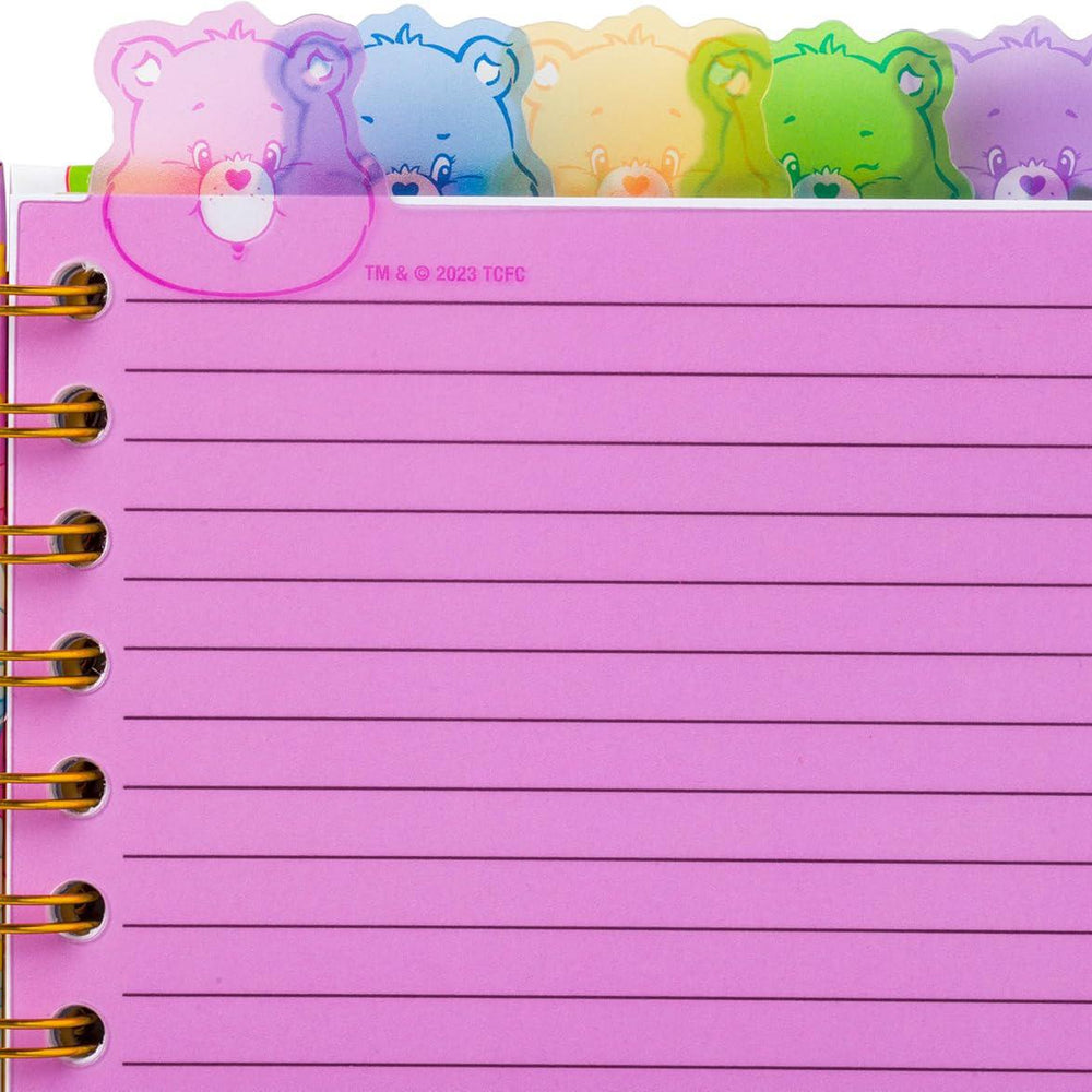 
                      
                        Care Bears Rainbow Stars 8” x 5” Spiral Tabbed Notebook 爱心熊彩虹星8”x5”螺旋标签笔记本
                      
                    