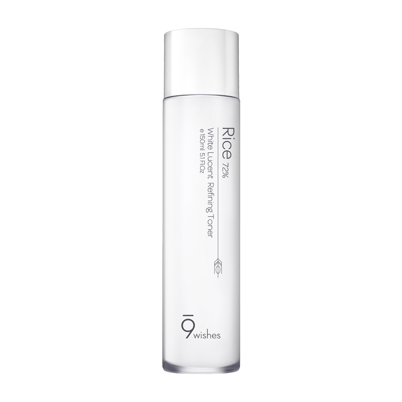 9wishes Rice 72% White Lucent Refining Toner 娜薇诗大米滋润亮泽肌肤爽肤水 150mL