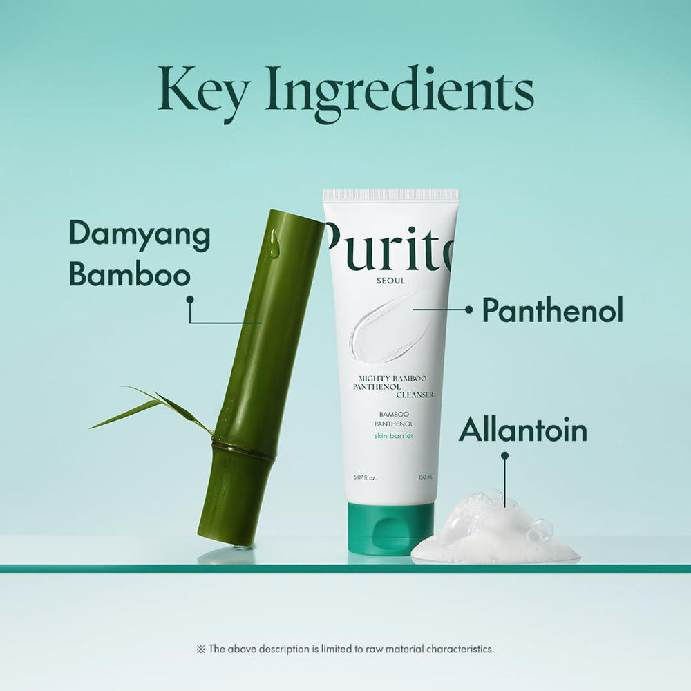 
                      
                        Purito SEOUL Mighty Bamboo Panthenol Cleanser 韩国Purito SEOUL泛醇温和保湿洗面奶 150mL
                      
                    