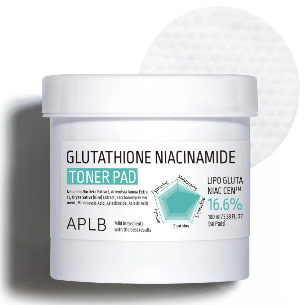 APLB Glutathione Niacinamide Toner Pad 韩国APLB谷胱甘肽烟酰胺爽肤片 60pads