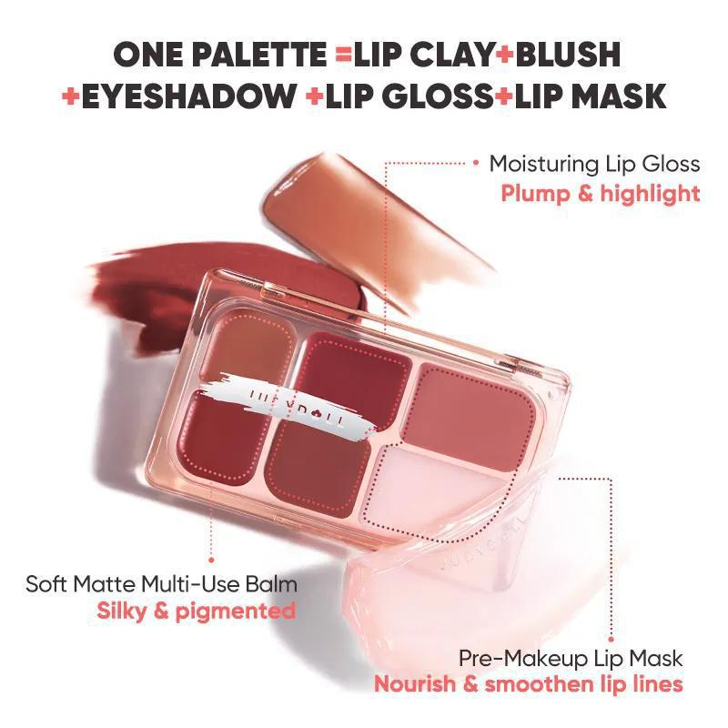
                      
                        Judydoll 6-Color Multi-Use Lip Palette 橘朵6色多功能唇彩盘
                      
                    
