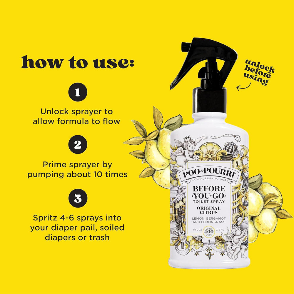 
                      
                        Poo-Pourri Before-You-Go Toilet Spray Original Citrus 神奇噗噗丽柑橘味如厕马桶除臭喷雾 8oz
                      
                    