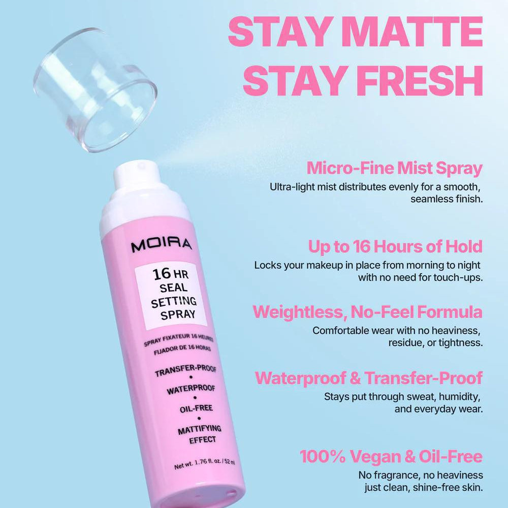 
                      
                        MOIRA 16HR Seal Setting Spray 16小时定妆喷雾 52mL
                      
                    