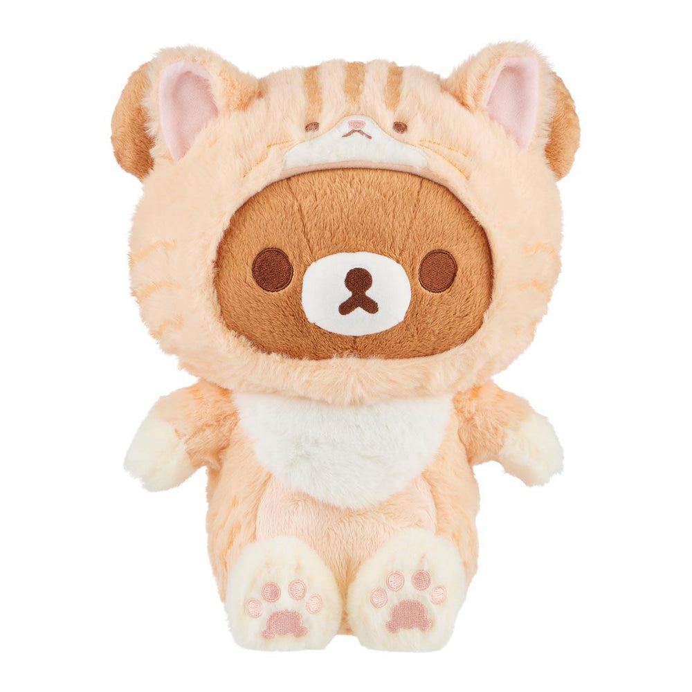 San-X Original Chairoikoguma Sitting Cat Costume Plush 日本San-X原创坐姿猫咪服装茶小熊毛绒玩具