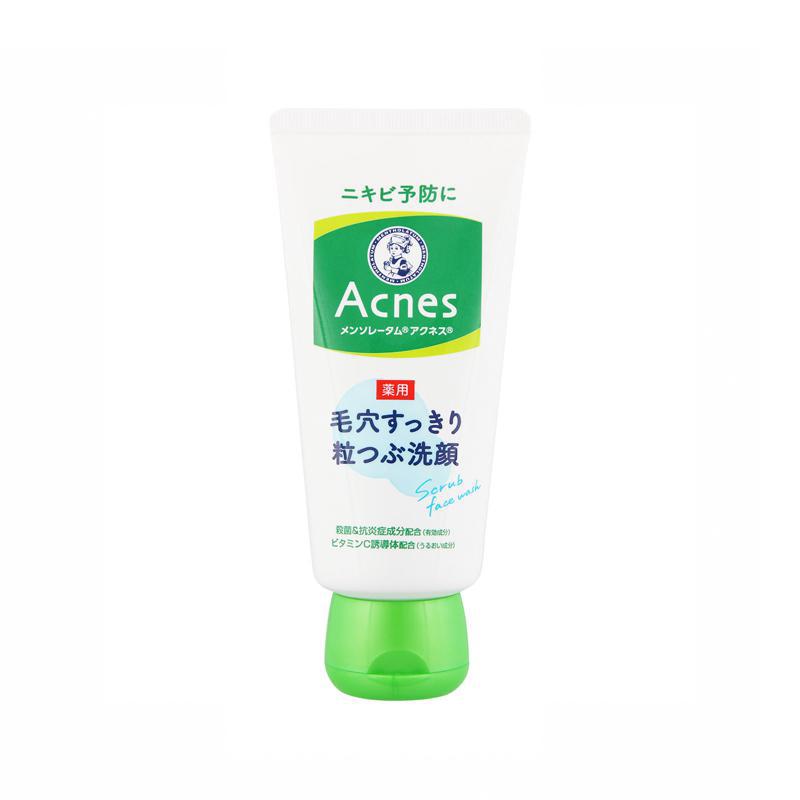 Rohto Acnes Pore Clear Facial Washing Facial Washing Foam 130g 乐敦痘肌洗面奶（带磨砂）130g