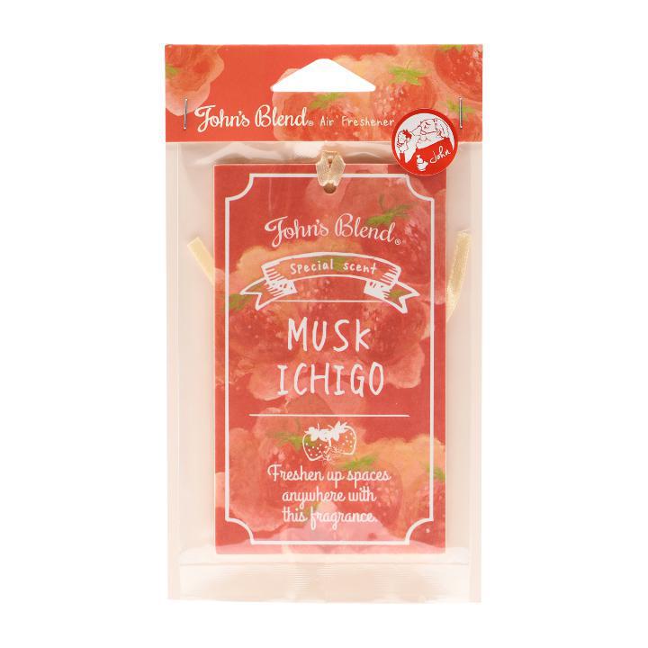
                      
                        John's Blend Paper Air Freshener Musk Ichigo- Limited 日本John's Blend麝香草莓限定纸质空气清新剂
                      
                    
