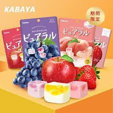 Kabaya Pure & Natural Gummy 58g  超好吃夹心果汁软糖