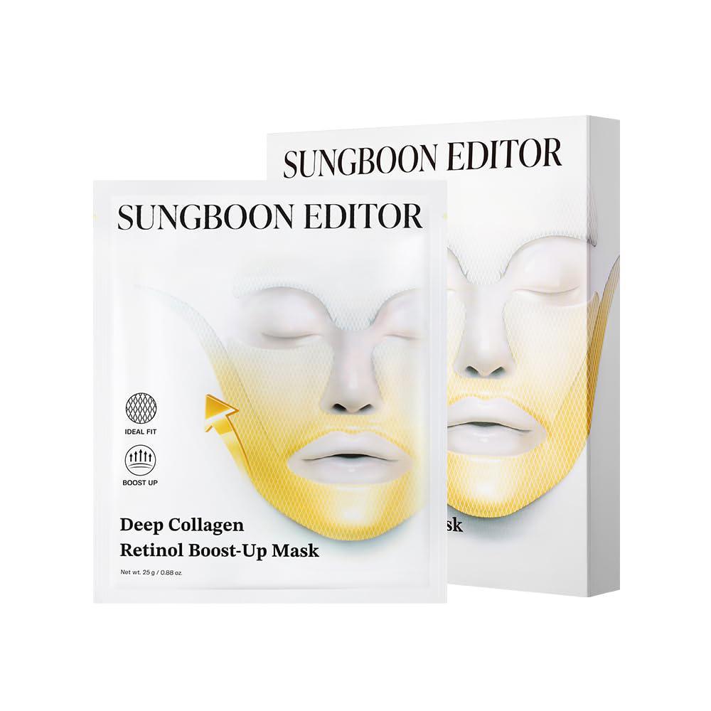 Sungboon Editor Deep Collagen Retinol Tension Boost Up Mask 韩国Sungboon Editor深层胶原蛋白视黄醇紧致提拉面膜 4ea