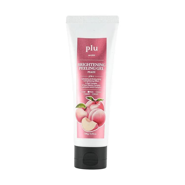 Plu Brightening Peeling Gel Peach 面部去角质清洁磨砂膏 100g