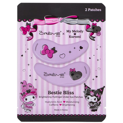 The Creme Shop Sanrio My Melody & Kuromi Bestie Bless Brightening Hydrogel Under Eye Patches 2 patches