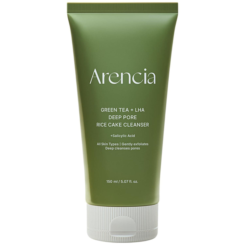 Arencia Green Tea + LHA Deep Pore Rice Cake Cleanser 韩国Arencia绿茶LHA深层毛孔清洁洁面乳150mL