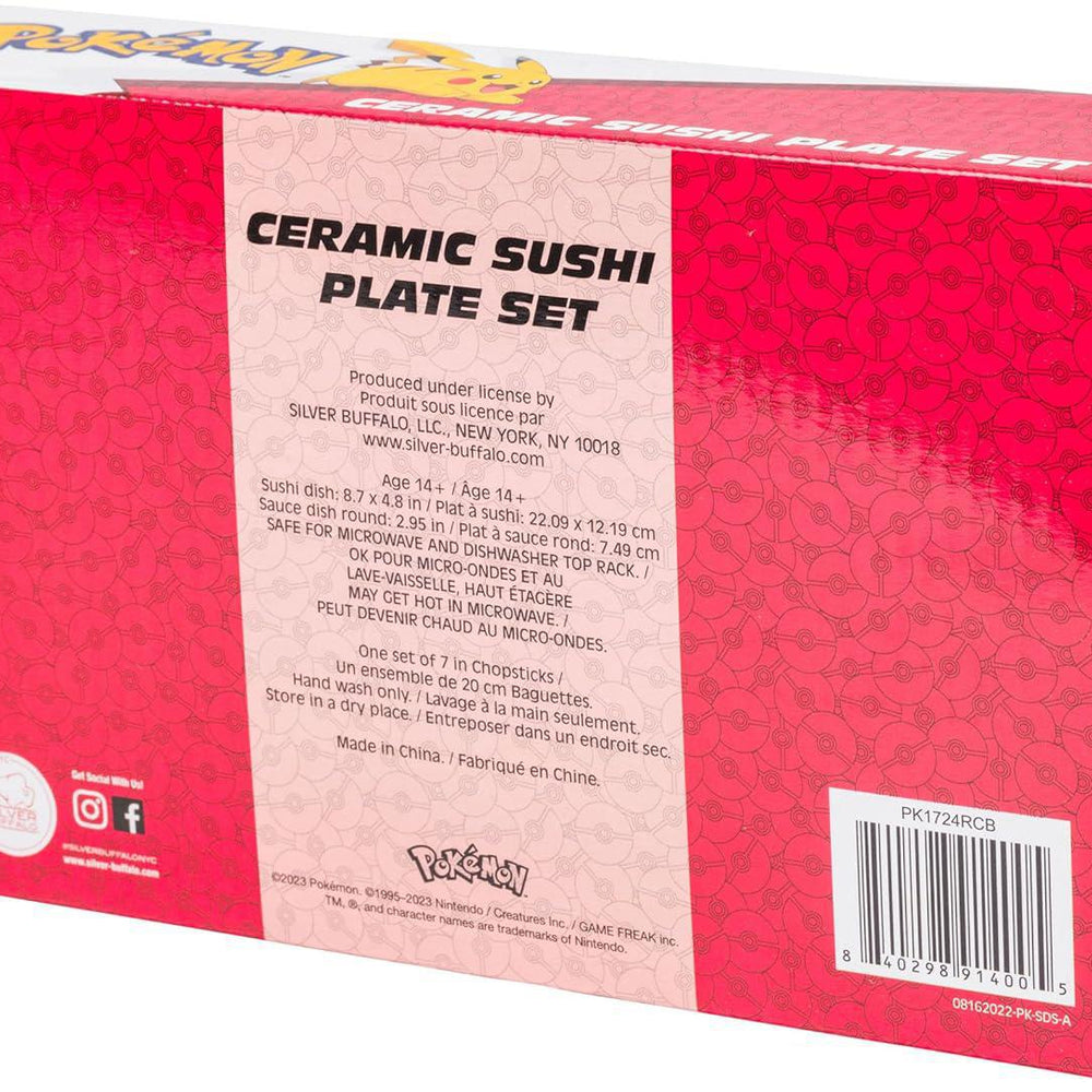 
                      
                        Pokemon Vertical Group Red Sun Boxed 3pc Ceramic Sushi Set 宝可梦红日盒装陶瓷寿司3件套
                      
                    