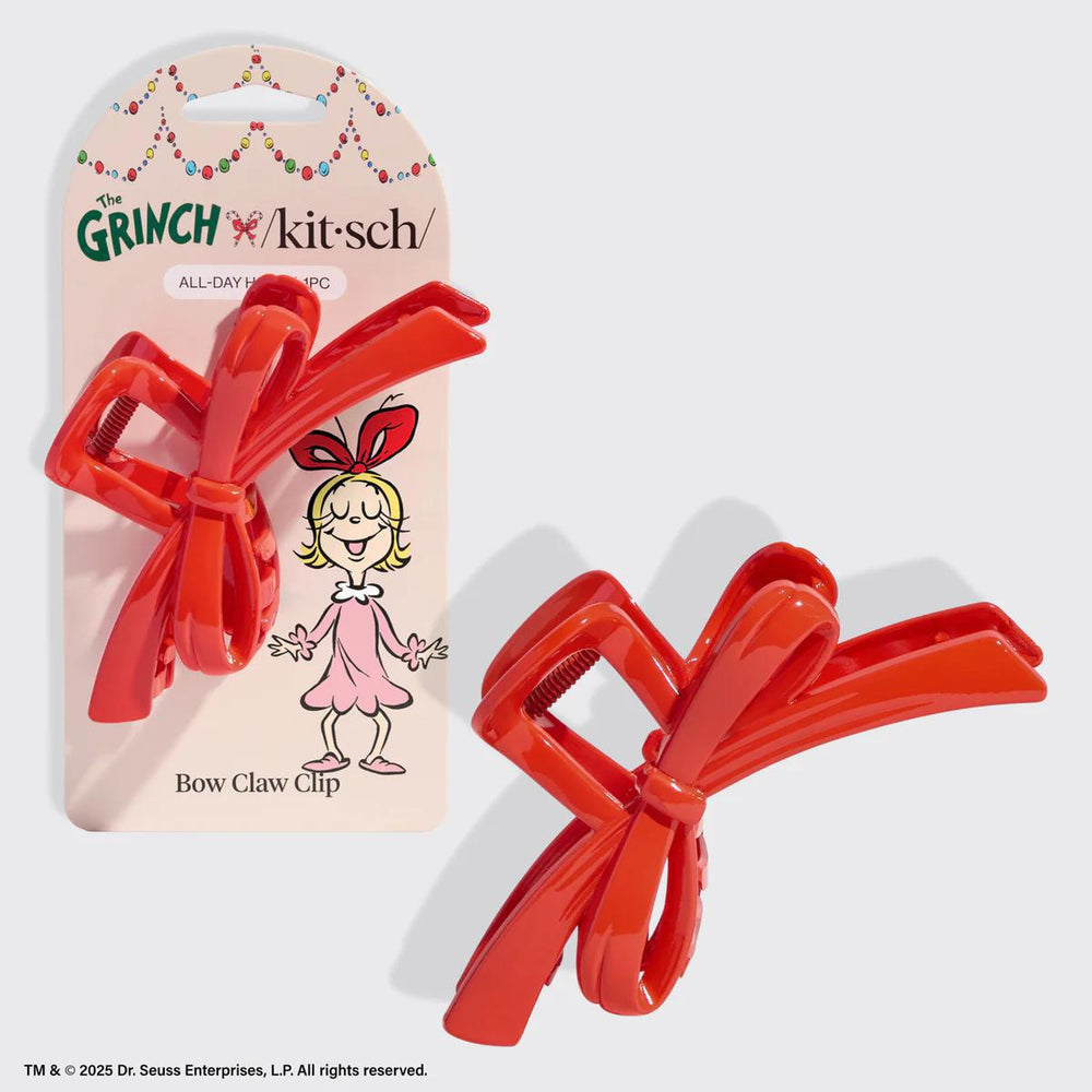 Kitsch The Grinch X Kitsch Red Bow Claw Clip 红色蝴蝶结爪夹
