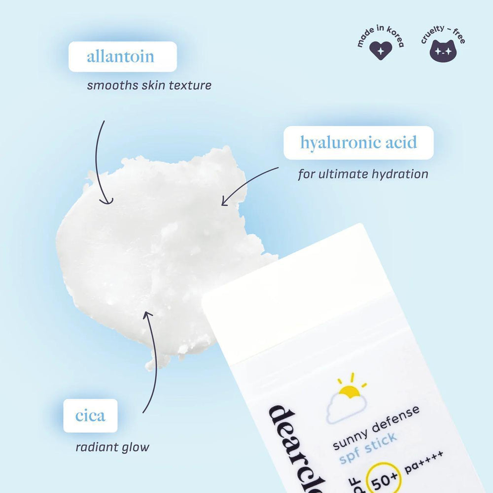 
                      
                        Dearcloud Sunny Defense Sunscreen Stick 韩国Dearcloud抵御阳光防晒棒 SPF 50+ PA++++
                      
                    