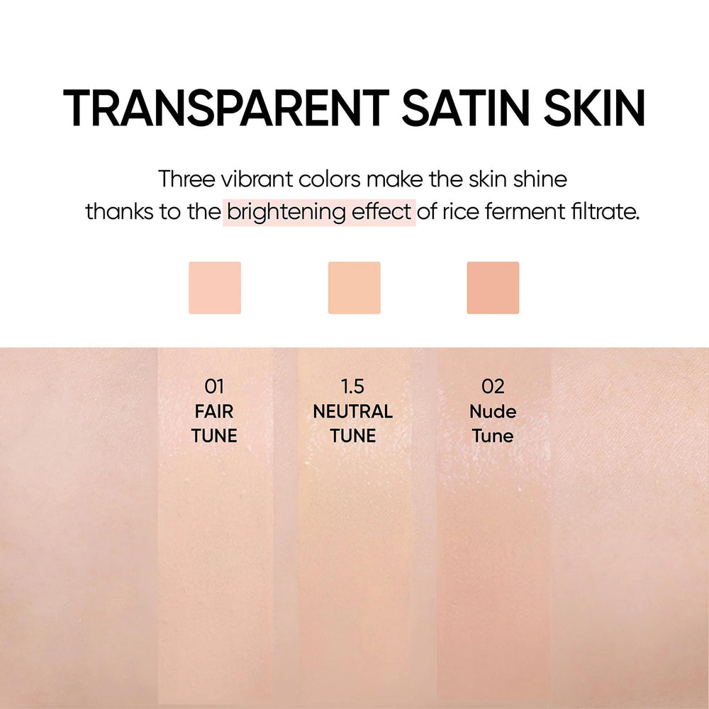 
                      
                        AMUSE Skin Tune Vegan Cover Cushion 阿慕斯果冻水润气垫粉底 SPF45 PA++ 15g
                      
                    