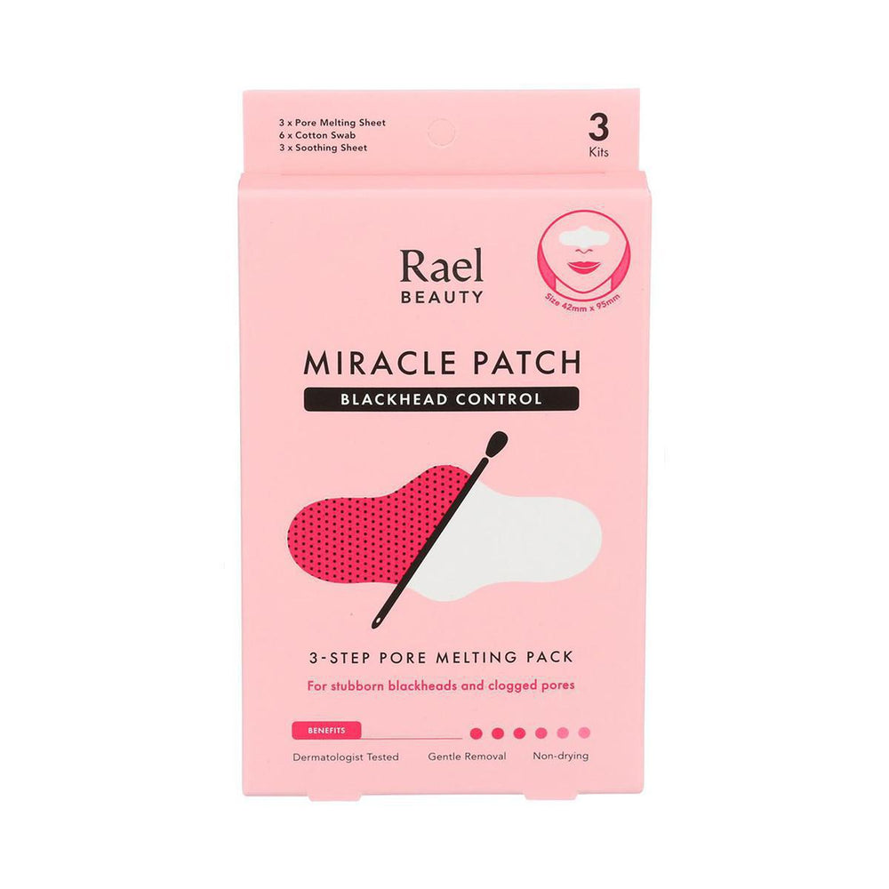 Rael Miracle Patch Blackhead 3-Step Pore Melting Pack 蕊友去除黑头收缩毛孔三步鼻贴