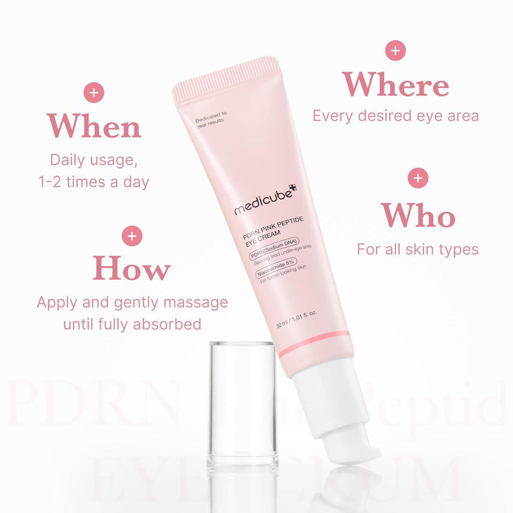 
                      
                        Medicube Salmon Dna PDRN Pink Peptide Eye Serum 美蒂秋芙PDRN粉红肽眼部精华 30mL
                      
                    