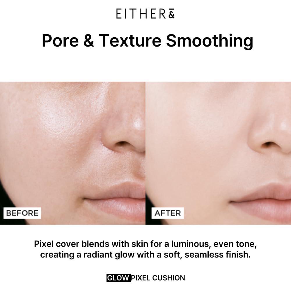 
                      
                        EITHER& Pebble Glow Cushion 韩国EITHER&水光保湿遮瑕气垫粉底 12g
                      
                    
