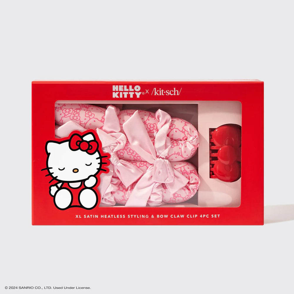 
                      
                        Kitsch Hello Kitty X Kitsch Xl Satin Heatless Styling & Bow 4pc Set 凯蒂猫和Kitsch联名缎面卷发造型工具和蝴蝶结发饰4件套
                      
                    