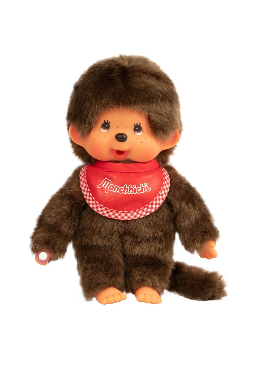 Monchhichi Red Boy 蒙奇奇红色围兜毛绒玩具 – Tao's