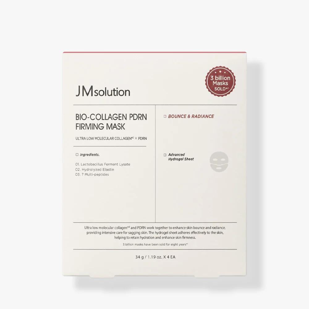 JMsolution Bio-Collagen PDRN Firming Mask 肌司研生物胶原蛋白PDRN紧致面膜 4ea