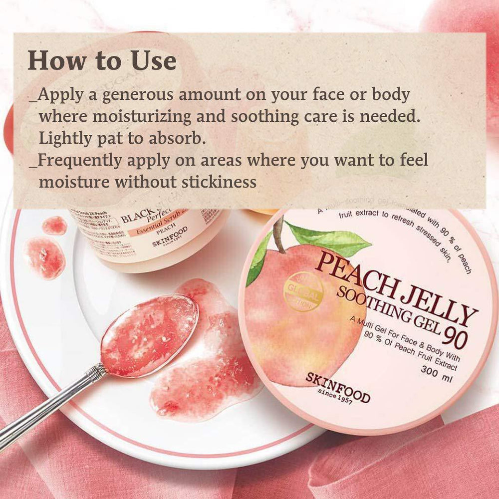 
                      
                        Skinfood Peach Jelly Soothing Gel 韩国Skinfood桃子果冻舒缓凝胶 300mL
                      
                    