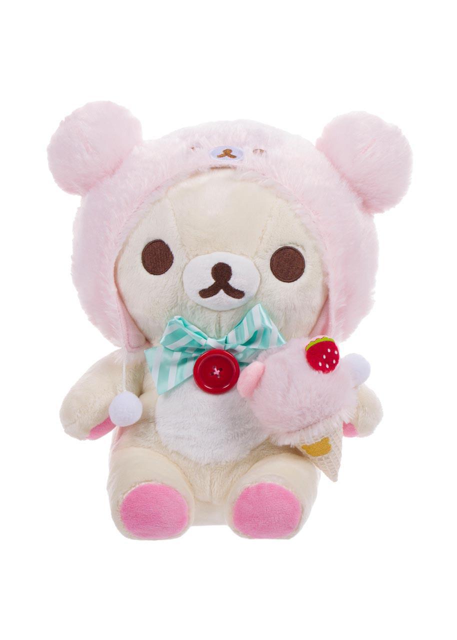 San-X Original Korilakkuma Happy Ice Cream Series Plush Medium 日本San-X原创小白熊开心冰淇淋系列中号毛绒玩具 13.5in