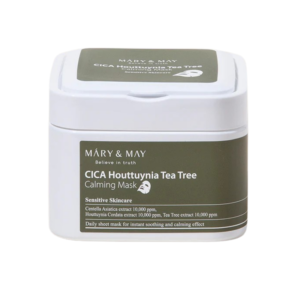 Mary&May Cica Houttuynia Cordata Tea Tree Calming Mask Pack 媄茵雅鱼腥草茶树舒缓面膜 30 sheets