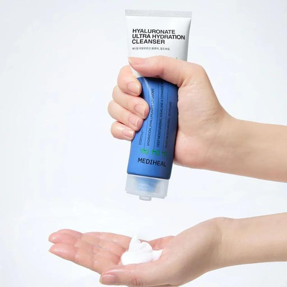 
                      
                        Mediheal Hyaluronate Ultra Hydration Cleanser 美迪惠尔玻尿酸保湿洁面乳 120mL
                      
                    