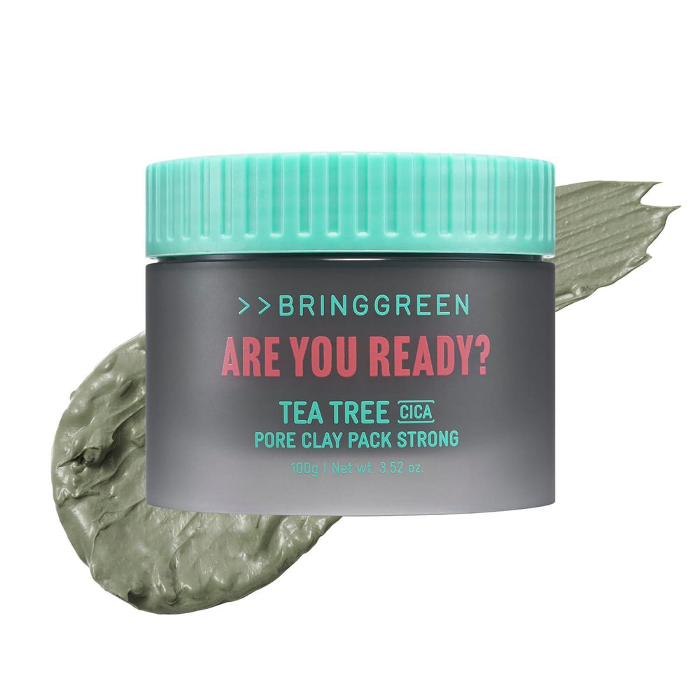 BRING GREEN Tea Tree CICA Pore Clay Pack Strong-Netflix Squid Game Collaboration Limited 芭兰歌林茶树积雪草收缩毛孔泥膜鱿鱼游戏合作限定 100g