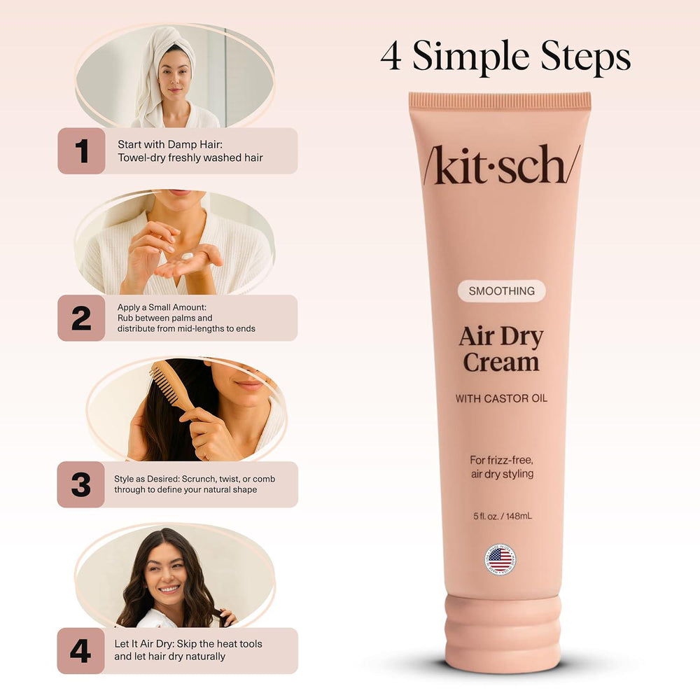 
                      
                        Kitsch Smoothing Air Dry Cream 滋润秀发造型霜 148mL
                      
                    