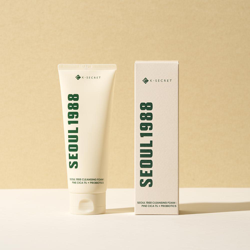 K-SECRET SEOUL 1988 Cleansing Foam - Pine Cica 1% + Probiotics 韩国K-SECRET1988毛孔清洁1%松树积雪草+益生菌 150mL
