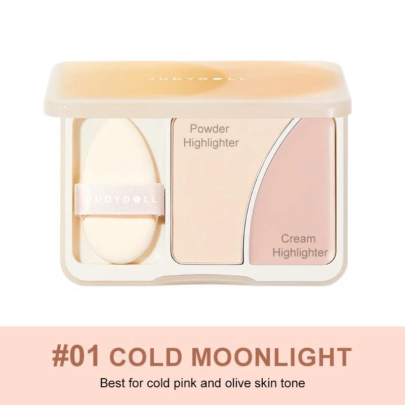 Judydoll Dual-Combo Highlighter Palette 橘朵双色高光调色盘