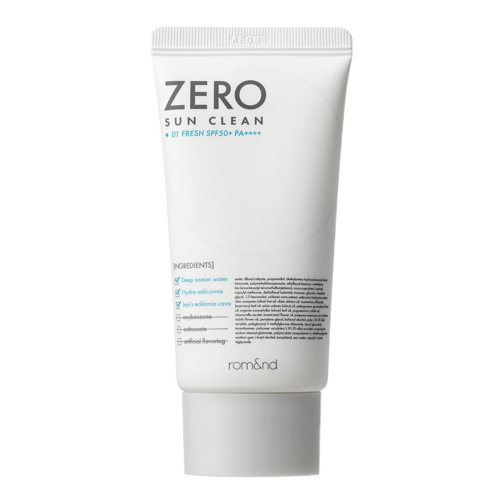 Rom&nd Zero Sun Clean 柔魅得纯净提亮防晒霜 SPF50+ PA++++