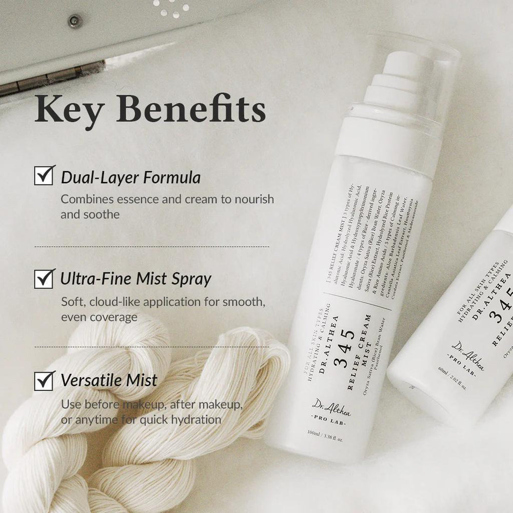 
                      
                        Dr.Althea 345 Relief Cream Mist 艾西儿医生345舒缓霜喷雾 100mL
                      
                    