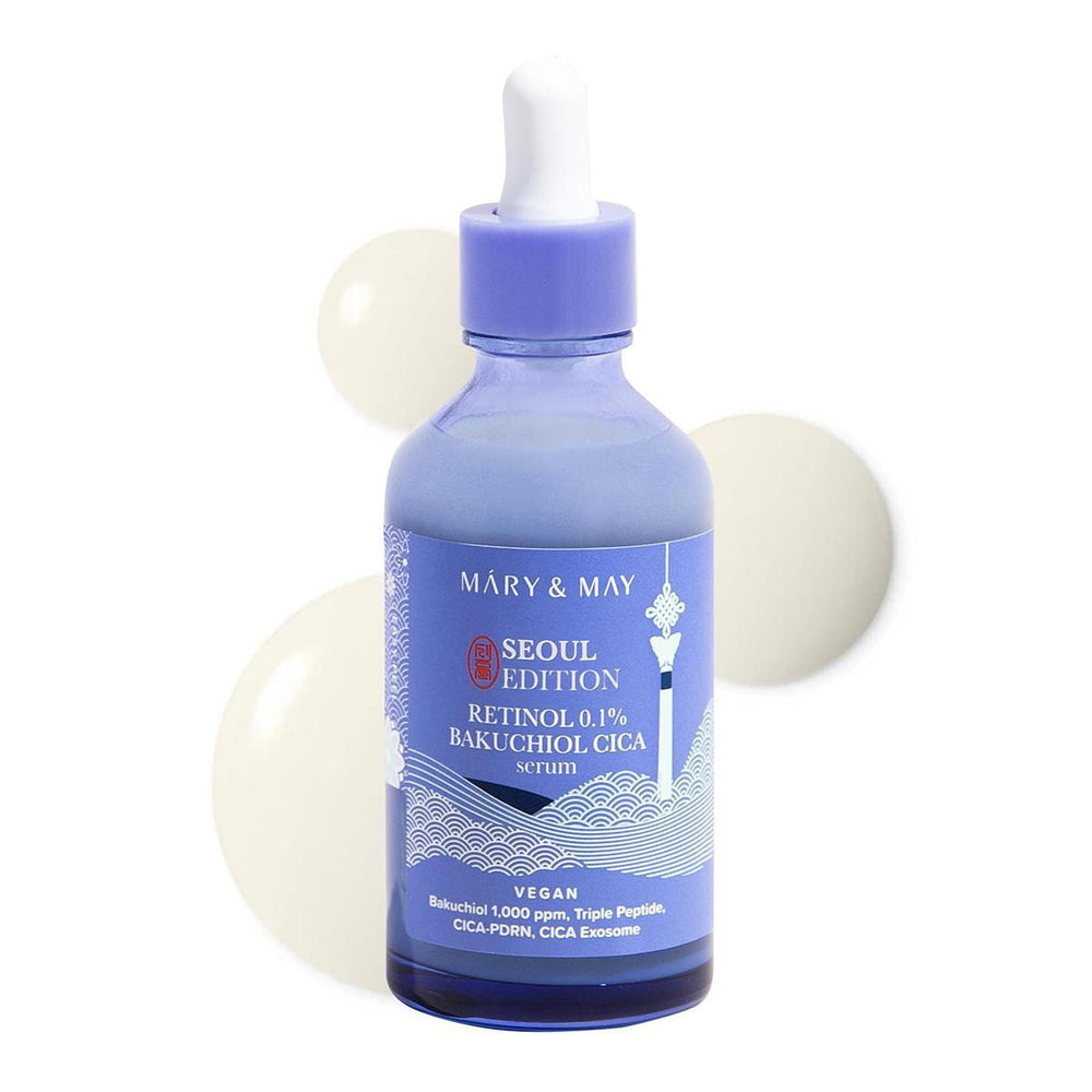 Mary&May Retinol 0.1% Bakuchiol ClCA Serum 媄茵雅0.1%视黄醇补骨脂酚积雪草精华液 80mL