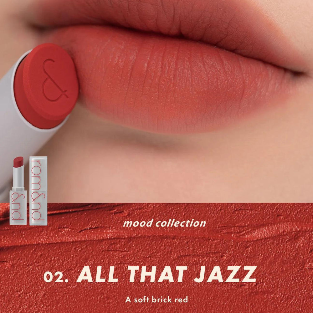 
                      
                        Rom&nd Zero Matte Lipstick 柔魅得雾面哑光丝绒口红
                      
                    