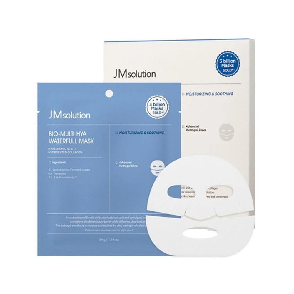 JMsolution Bio-Multi Hya Waterfull Mask 肌司研生物玻尿酸水润凝胶面膜 4ea