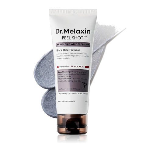 Dr.Melaxin Peel Shot Black Rice Whip Cleanser 100 mL