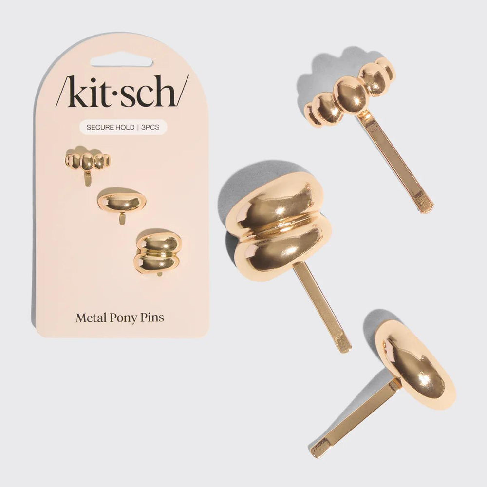 Kitsch Gold Metal Pony Pins 金色金属小马别针 3件套