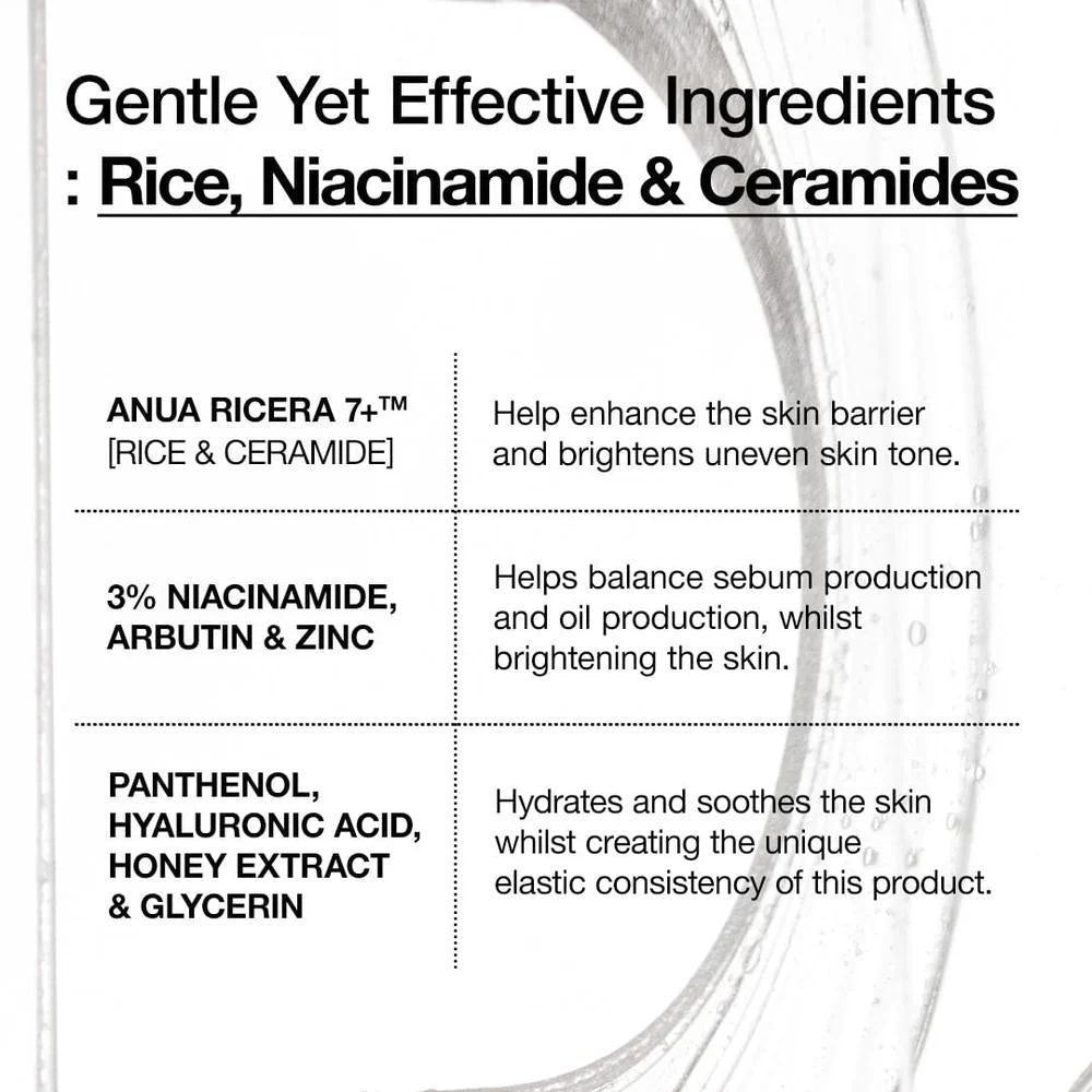 
                      
                        ANUA 7 Rice Ceramide Hydrating Barrier Serum 韩国ANUA大米神经酰胺保湿屏障精华 50mL
                      
                    