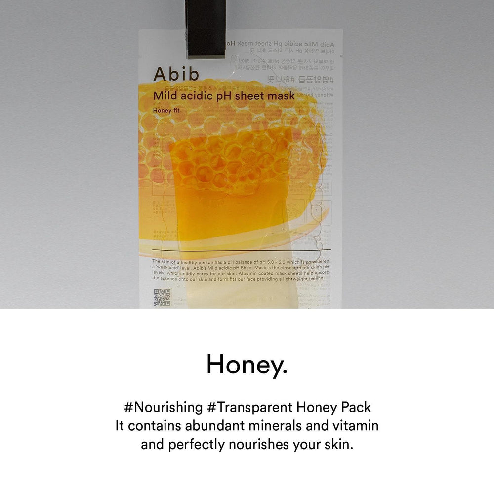 
                      
                        Abib Mild Acidic PH Sheet Mask- Honey Fit 阿彼芙弱酸性蜂蜜滋养紧致面膜
                      
                    