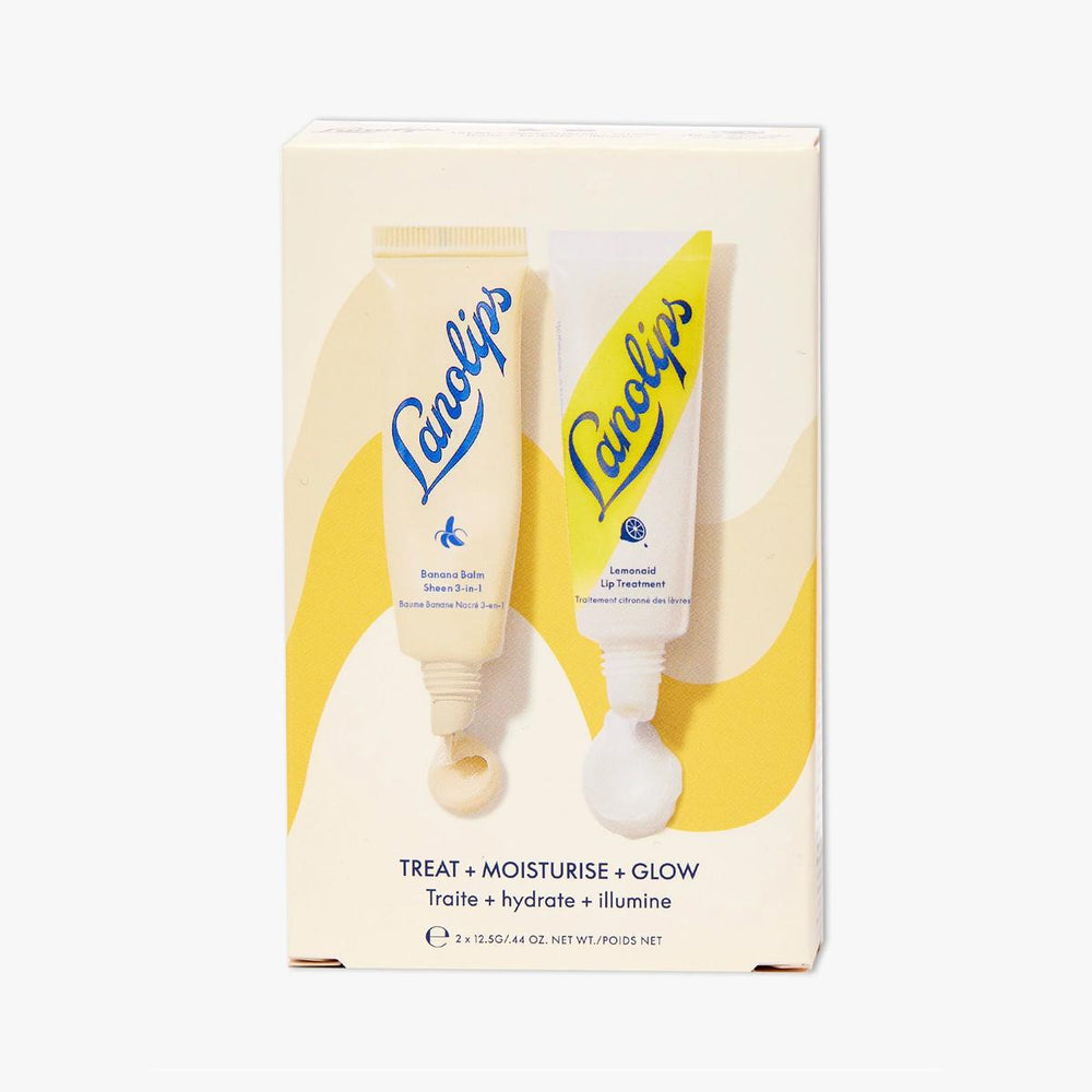Lanolips Banana Balm & Lemonaid Lip Treatment Duo 绵羊油香蕉润唇膏和柠檬润唇膏组合
