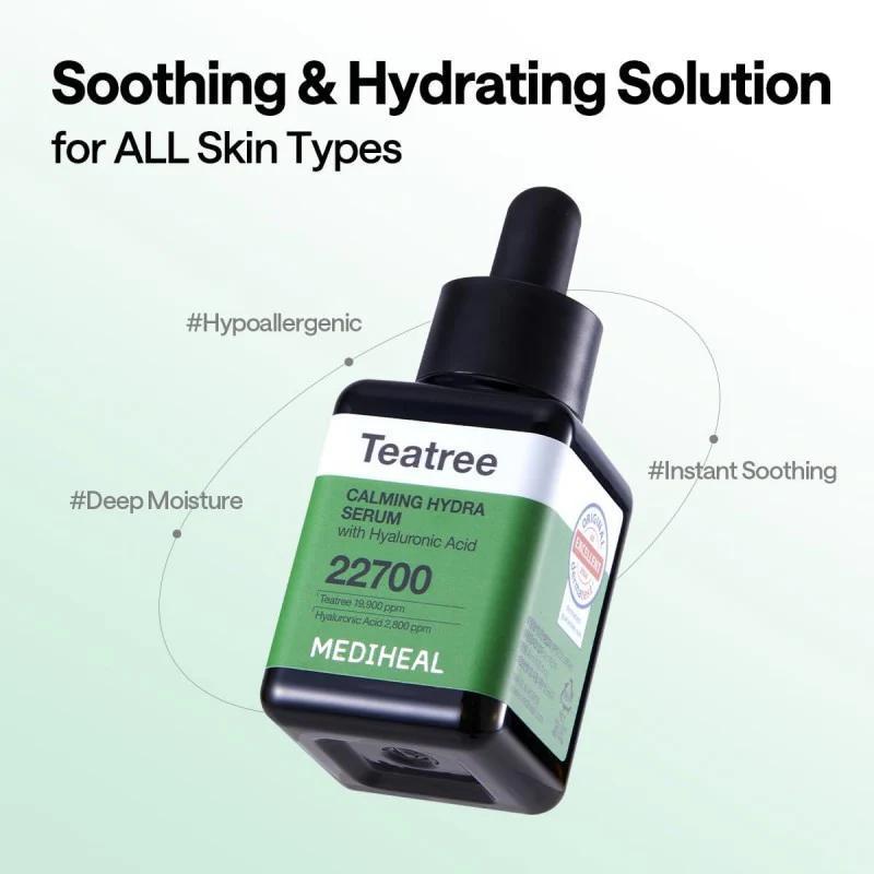 
                      
                        Mediheal Teatree Calming Hydra Serum 美迪惠尔茶树舒缓保湿面部精华液 40mL
                      
                    