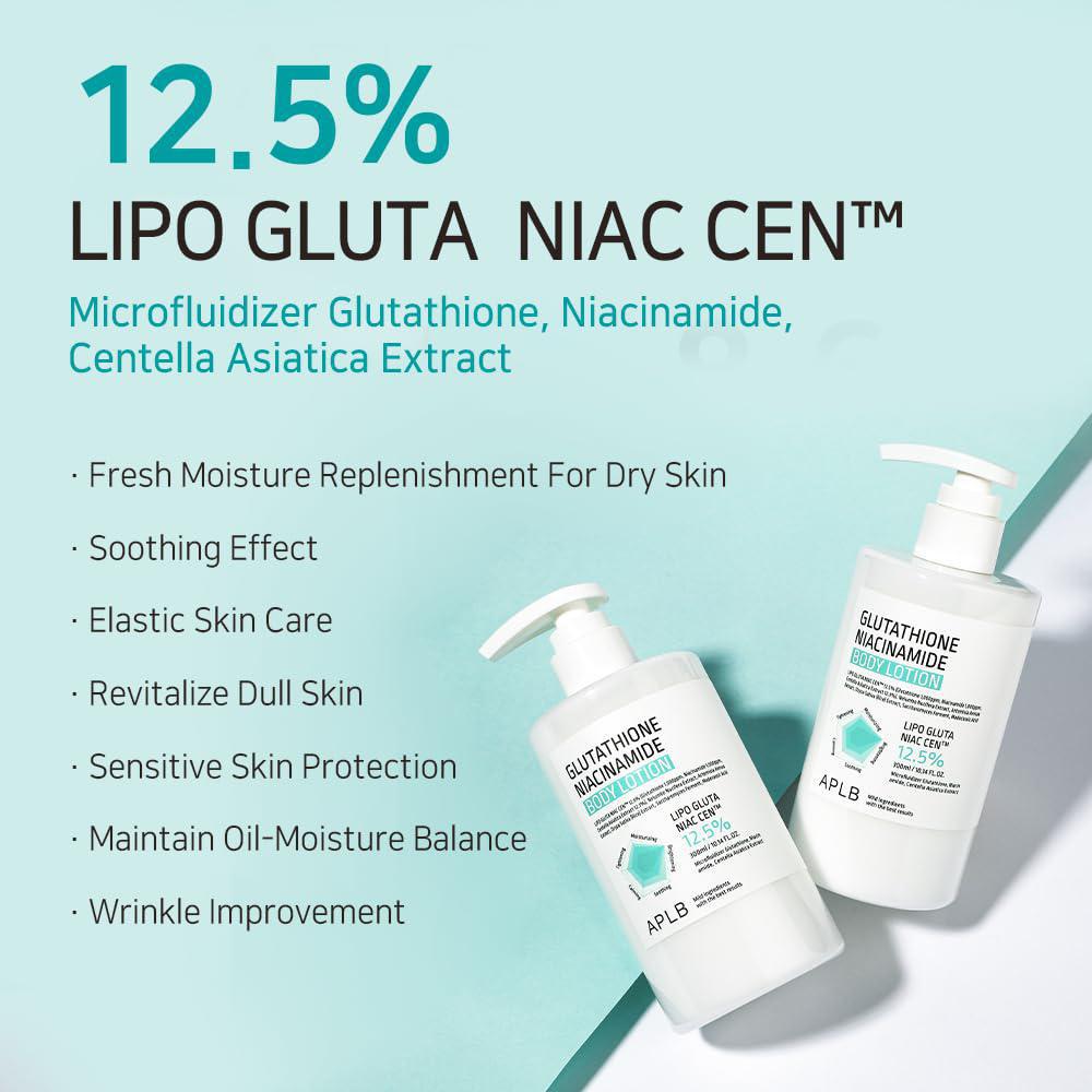 
                      
                        APLB Glutathione Niacinamide Body Lotion 韩国APLB谷胱甘肽烟酰胺身体乳 300mL
                      
                    