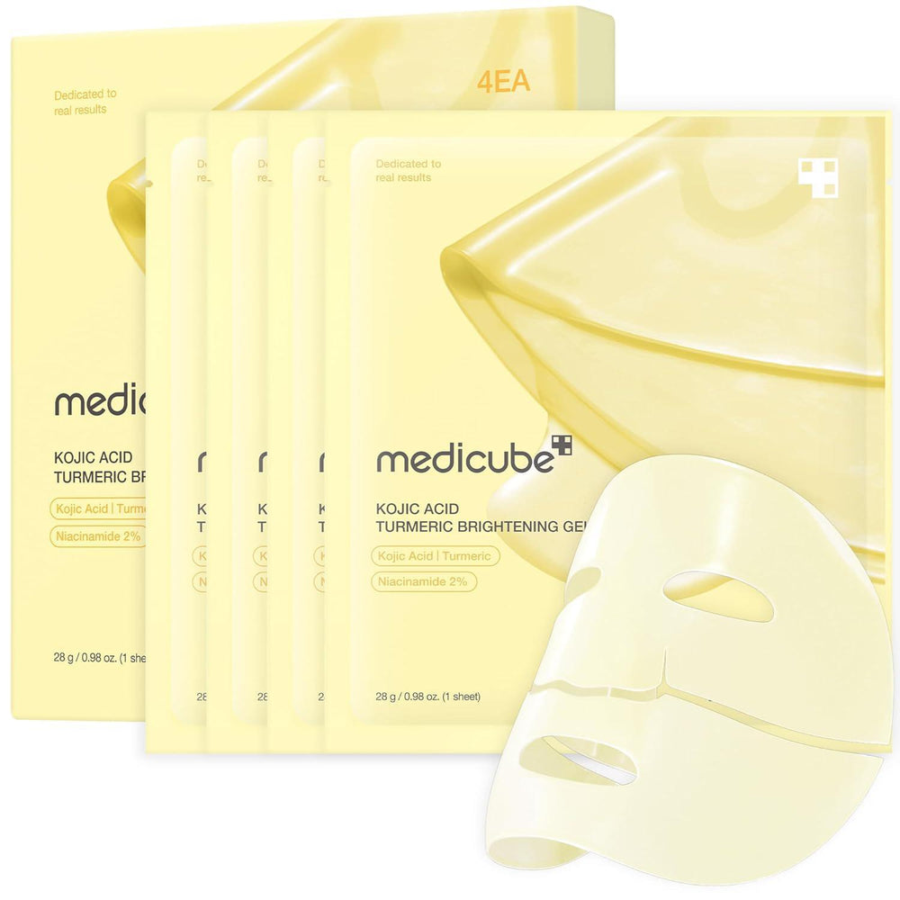 Medicube Kojic Acid Turmeric Brightening Gel Mask 美蒂秋芙曲酸姜黄亮白黄金果冻凝胶面膜 4ea