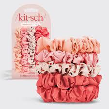 
                      
                        Kitsch Cherry Blossom Ruched Satin Scrunchies 5pc Set 樱花褶皱缎带发圈5件套
                      
                    
