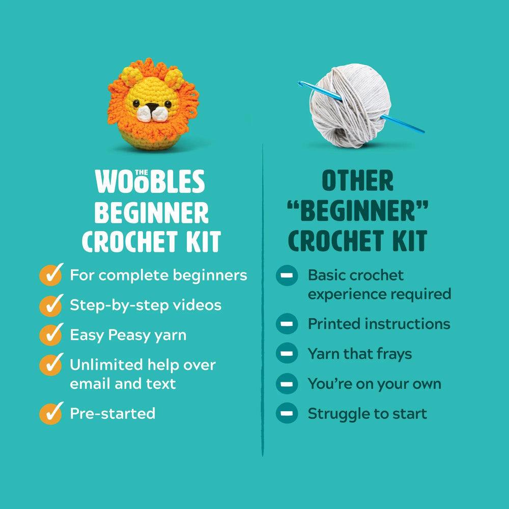 
                      
                        The Woobles Learn To Crochet Kit For Beginners 初学者学习钩针编织套装材料包
                      
                    